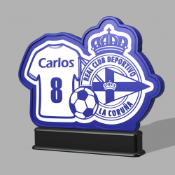 Lámpara personalizada Deportivo de la Coruña