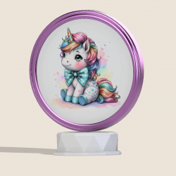 Lámpara unicornio bebé con pajarita