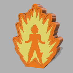 Lámpara Goku Super Saiyan